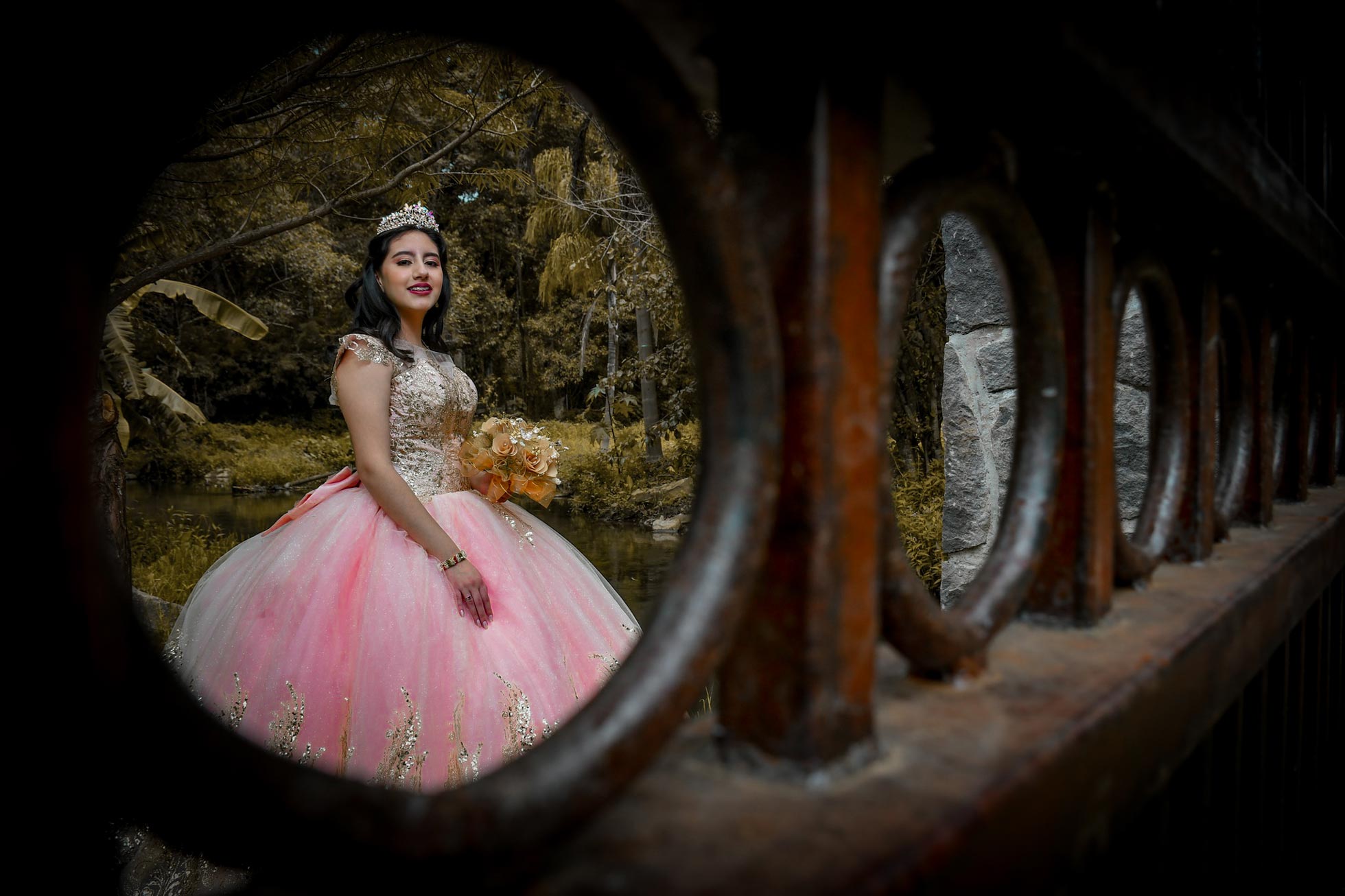 Fotografía de quinceañera