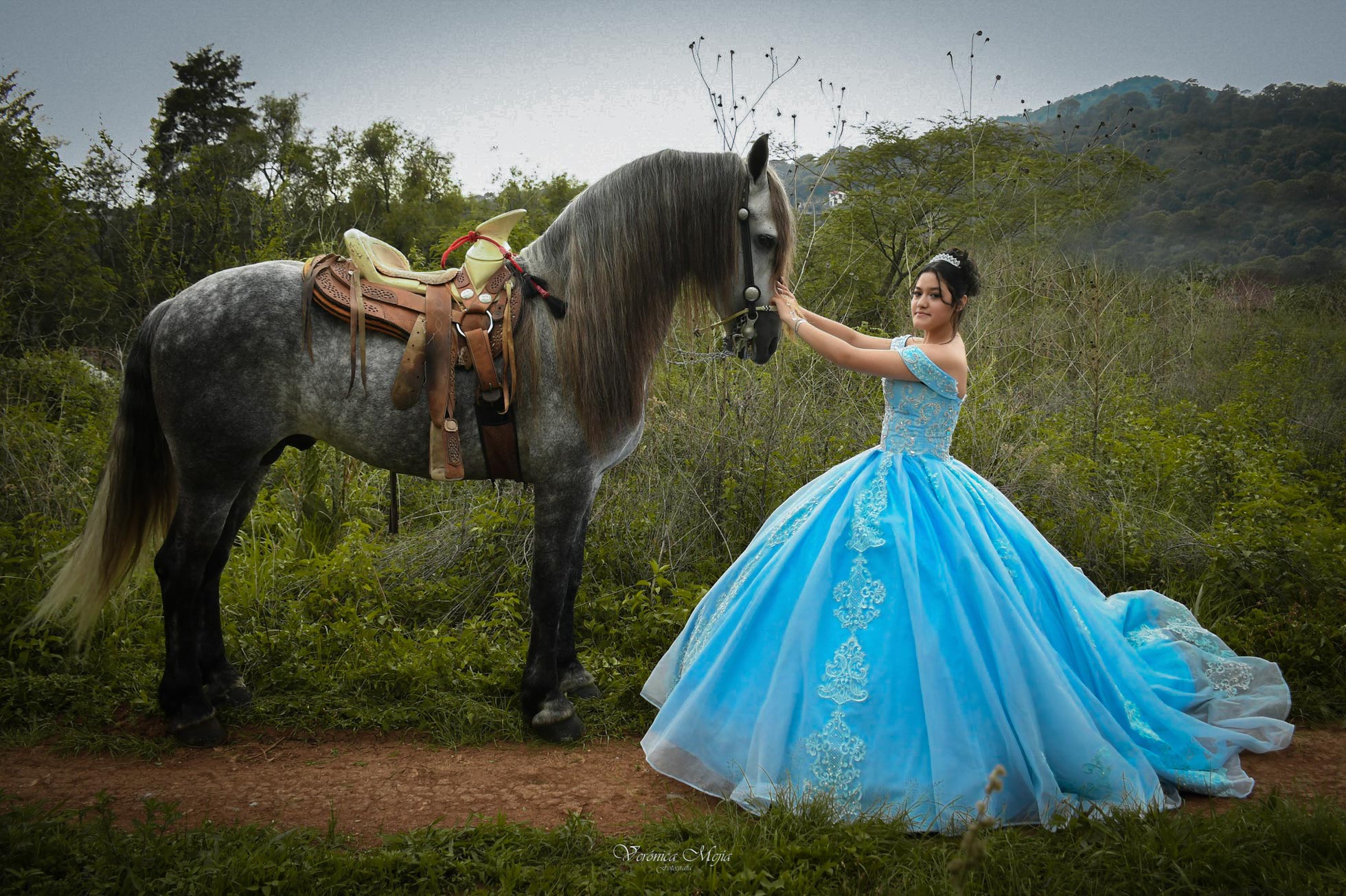 Fotografía de quinceañera