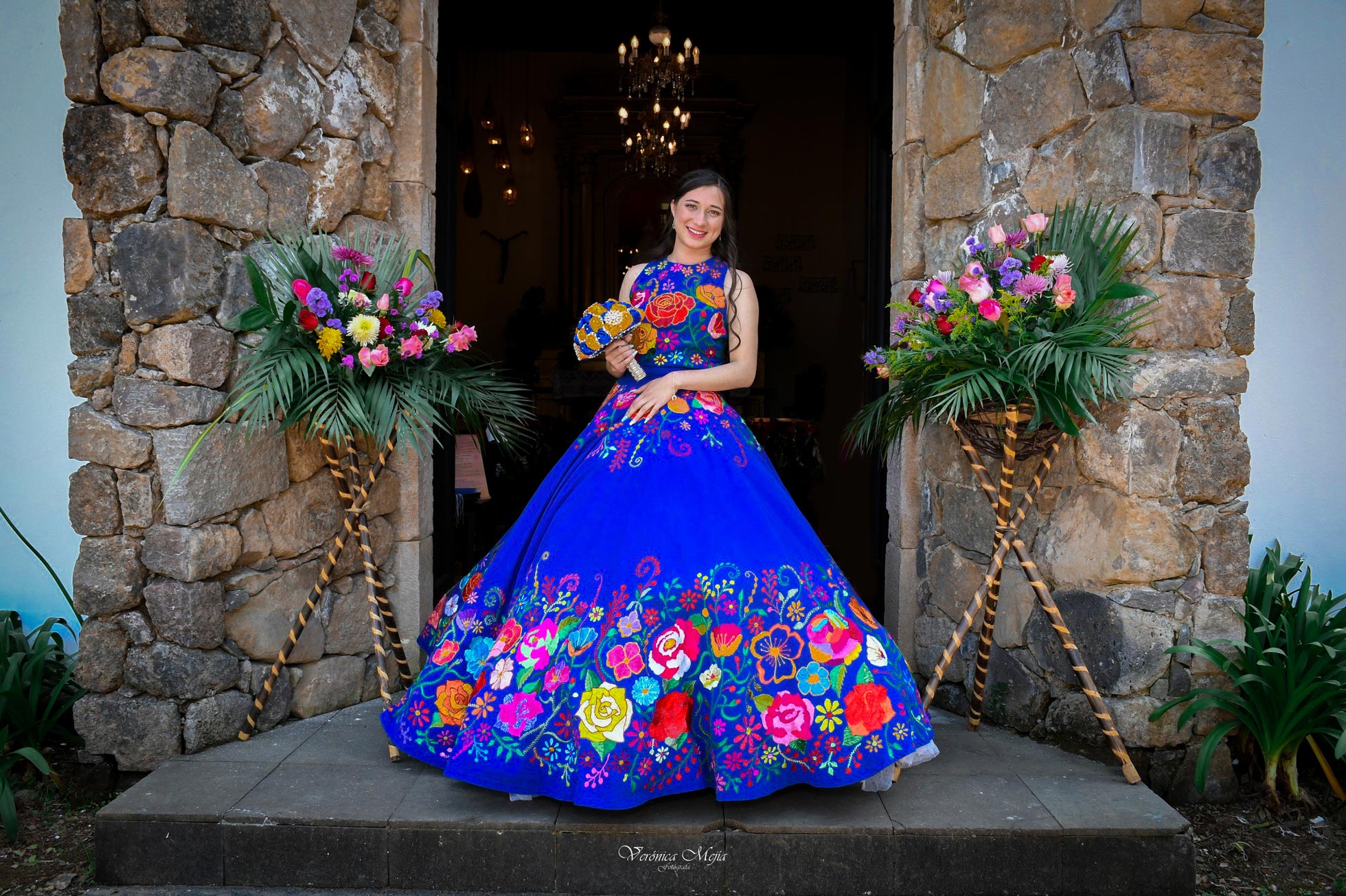 Fotografía de quinceañera